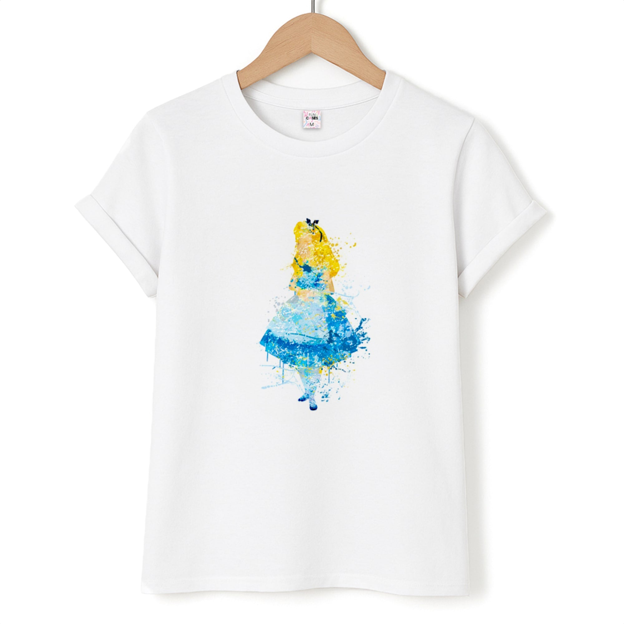 Watercolour Alice in Wonderland Fairytale T-Shirt