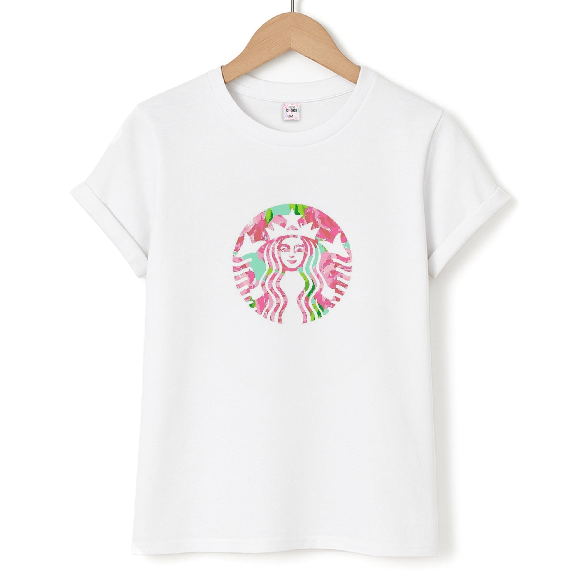 Pink Coffee Logo T-Shirt