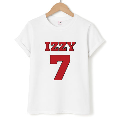 Black And White Stripes - Personalised Football   Unisex T-Shirt