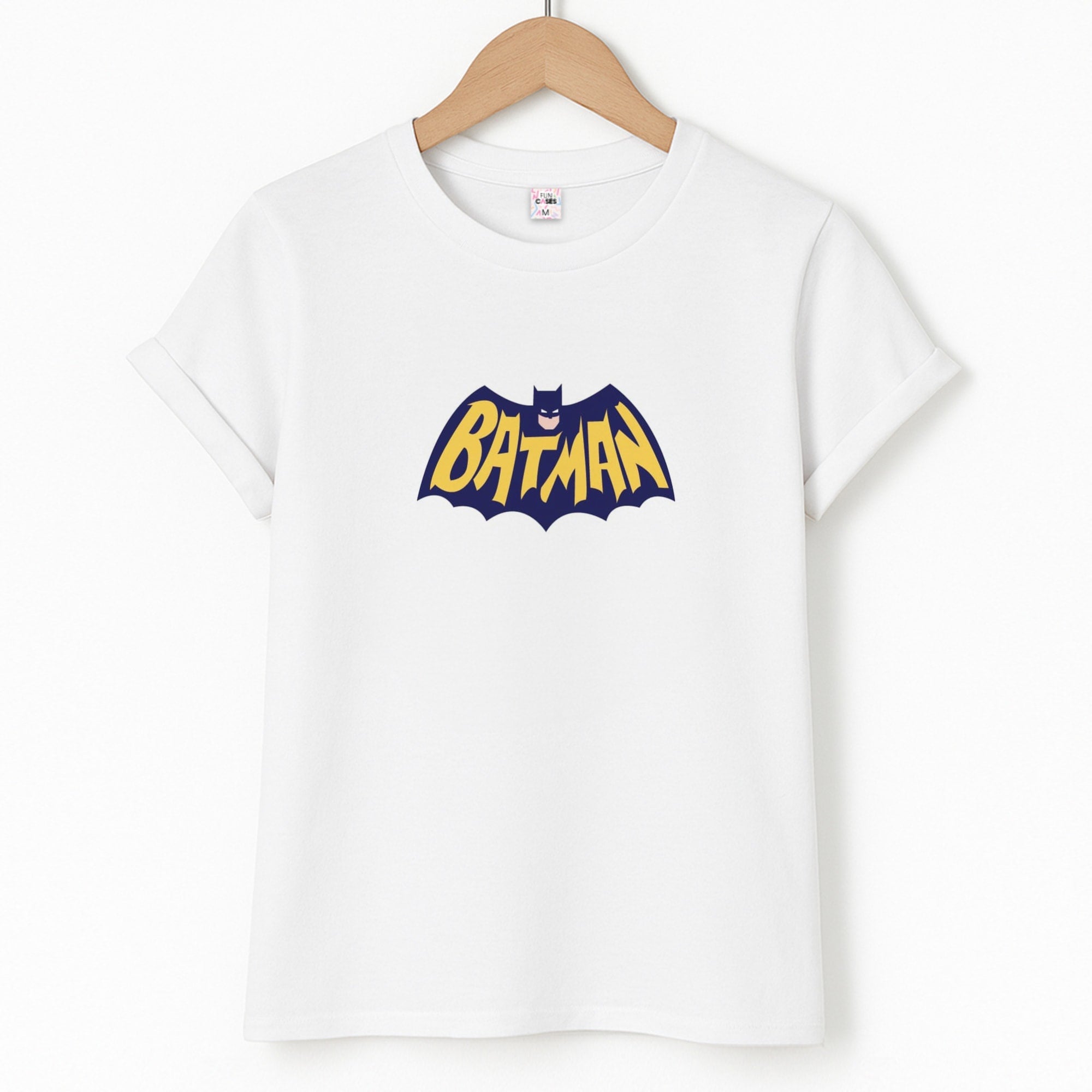 Bat Superhero Purple Logo T-Shirt