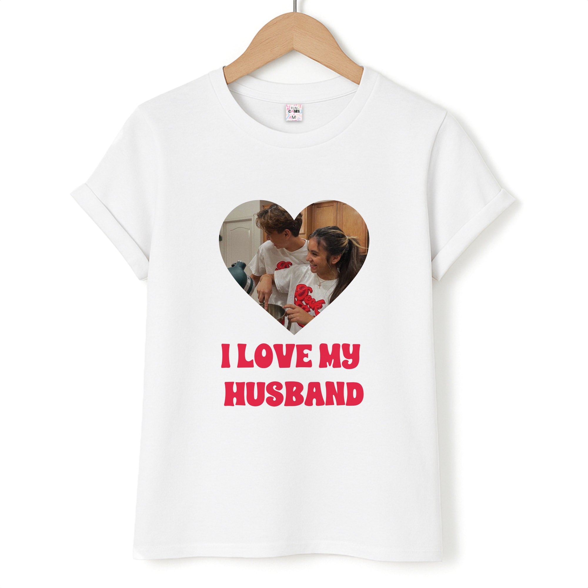 I Love My Husband - Personalised Couples T-Shirt