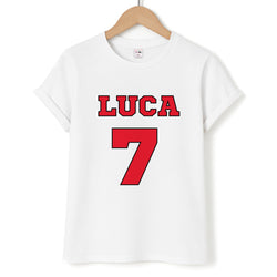 Red - Personalised Football   Unisex T-Shirt