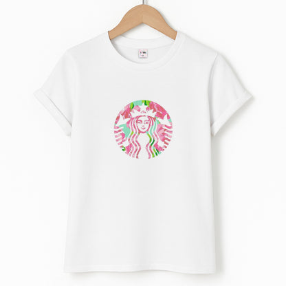 Pink Coffee Logo Unisex T-Shirt