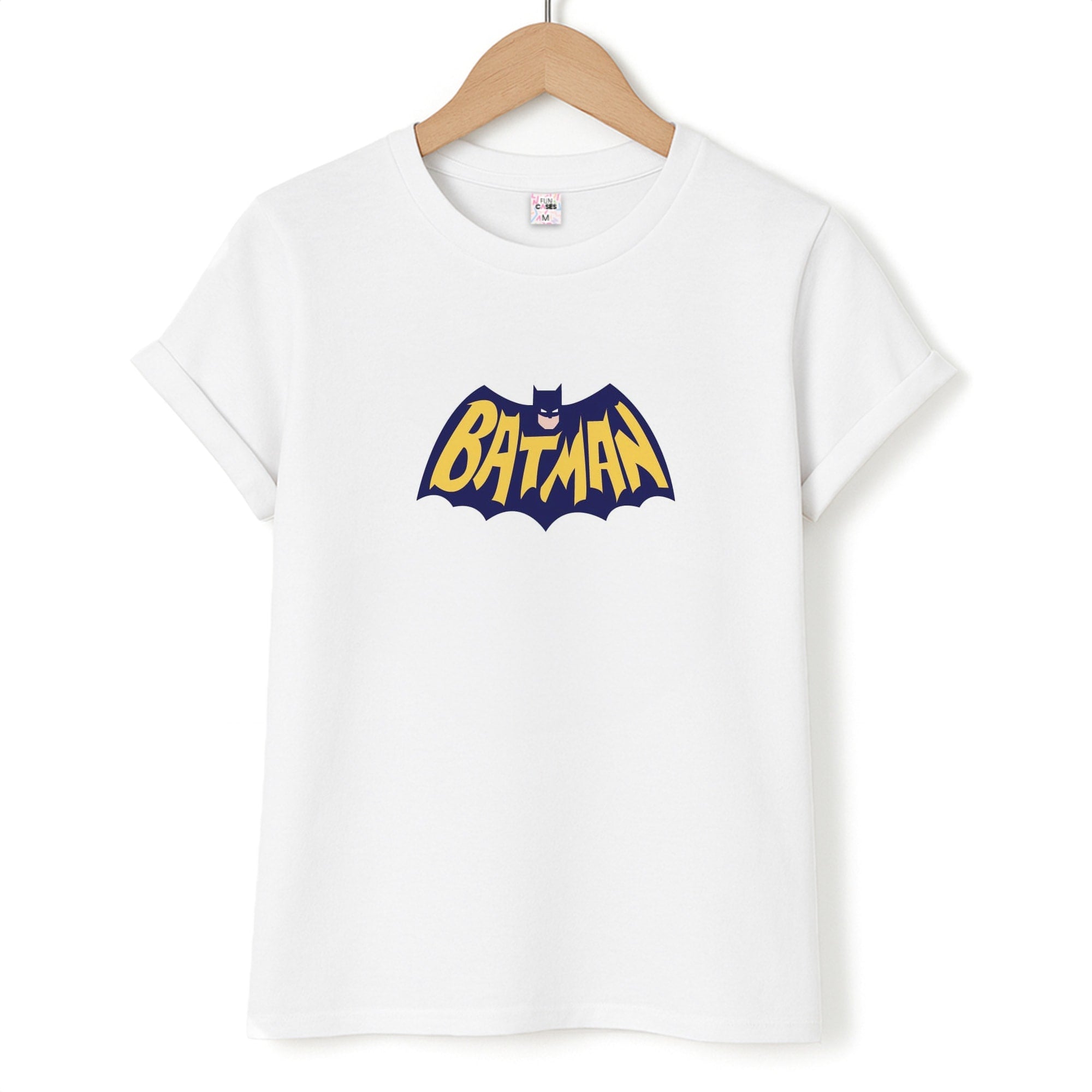 Bat Superhero Purple Logo T-Shirt