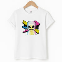 Neon Logo White Helmet DJ T-Shirt