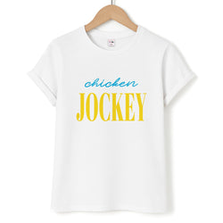 Chicken Jockey Blue Unisex T-Shirt