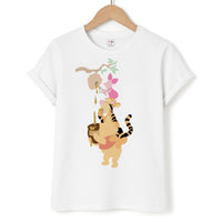 Bouncing Tiger , Piglet , Yellow Bear T-Shirt