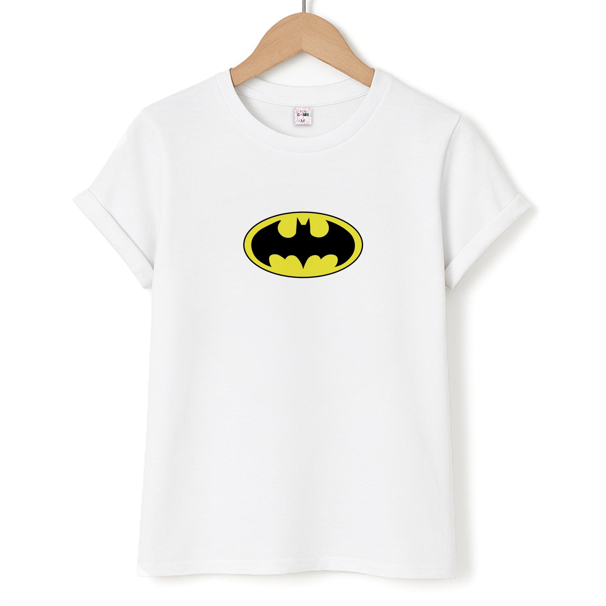 Black Bat Superhero Logo T-Shirt