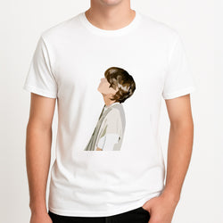 Cast Member - K Pop Unisex T-Shirt, worn by a male model.