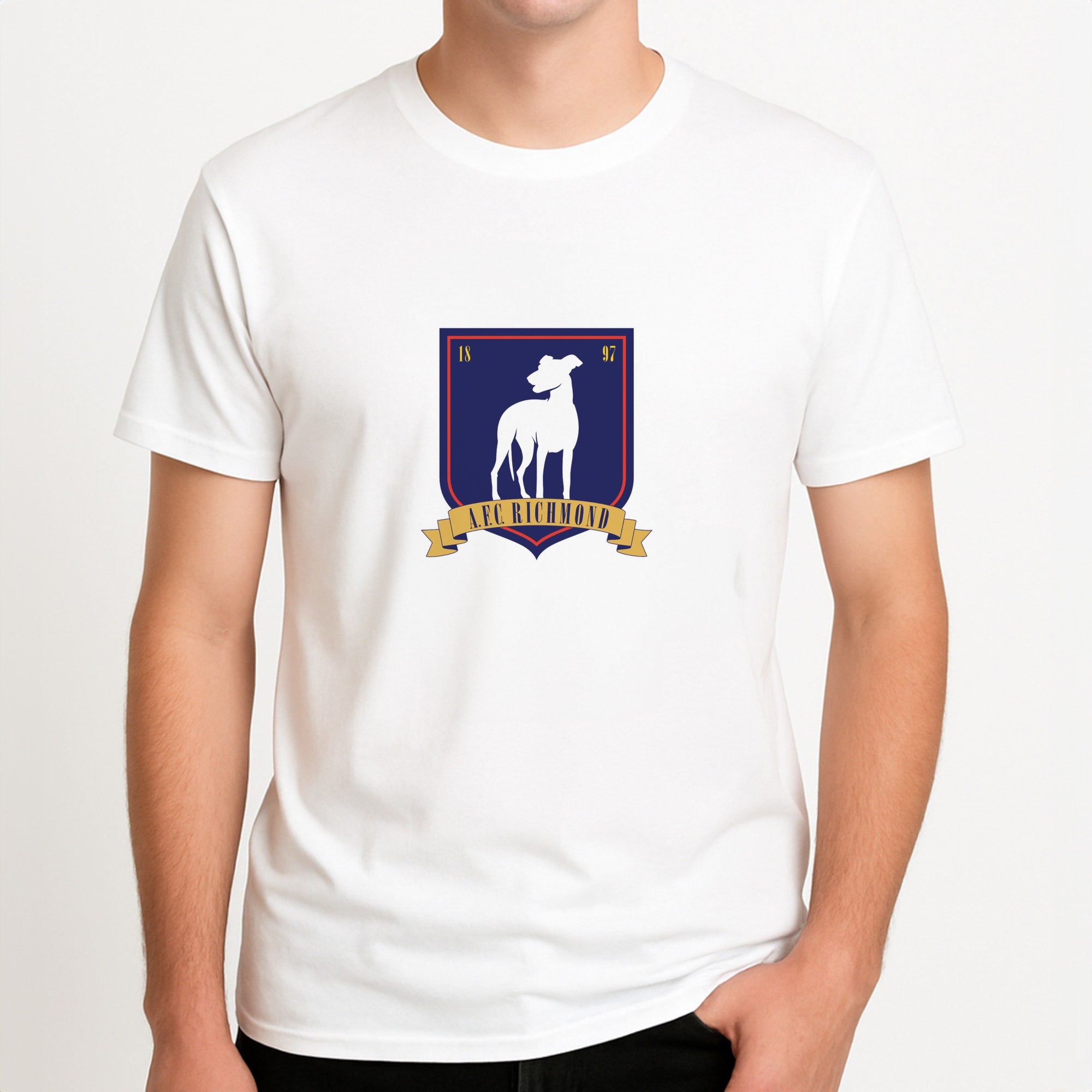 A.F.C Richmond Unisex T-Shirt, worn by a male model.