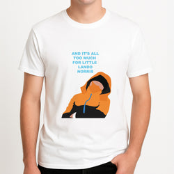 And It's All Too Much Unisex T-Shirt, worn by a male model.