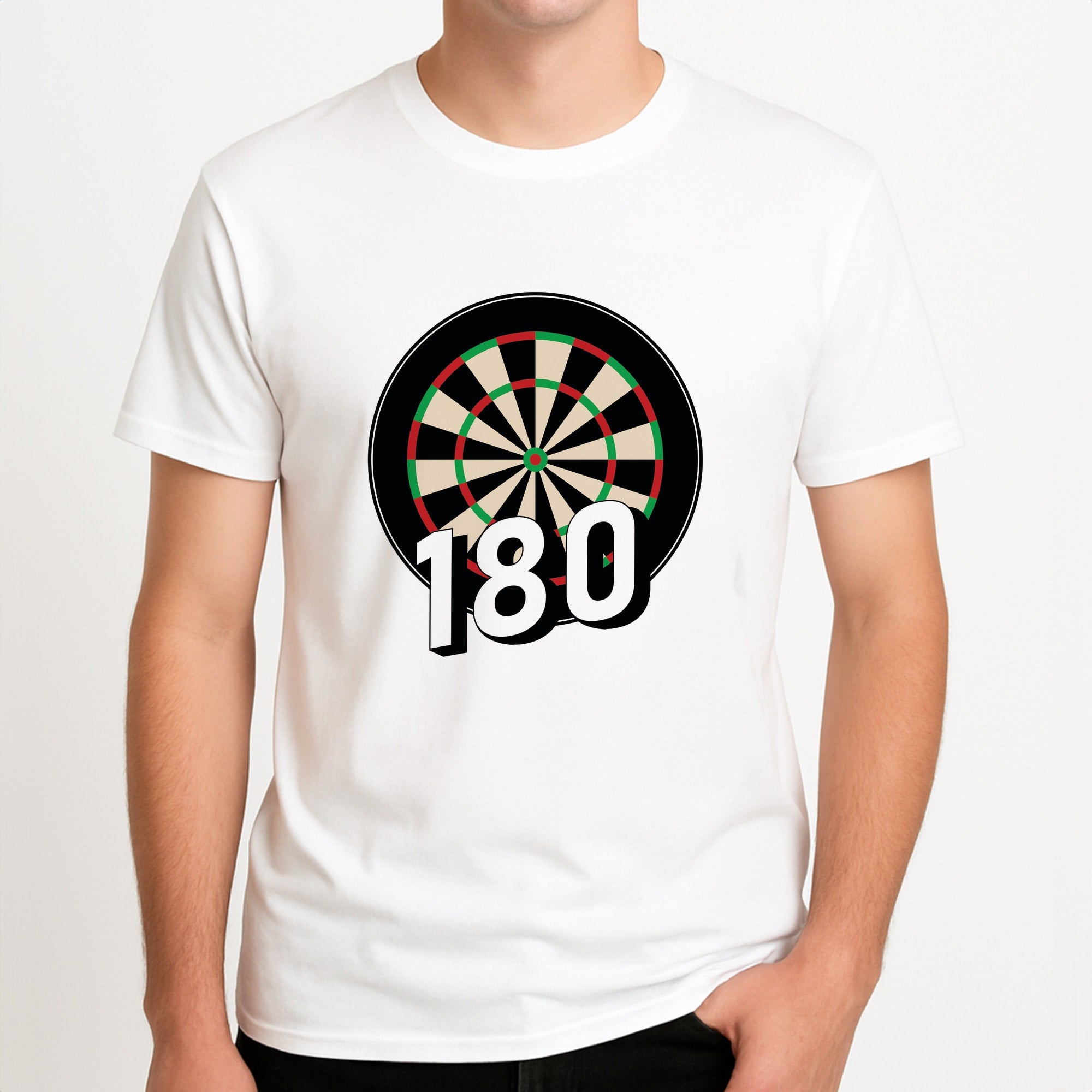 180 Board Unisex T-Shirt, worn by a male model.