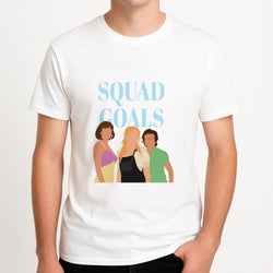 Squad Goals - Mamma Mia Unisex T-Shirt, worn by a male model.