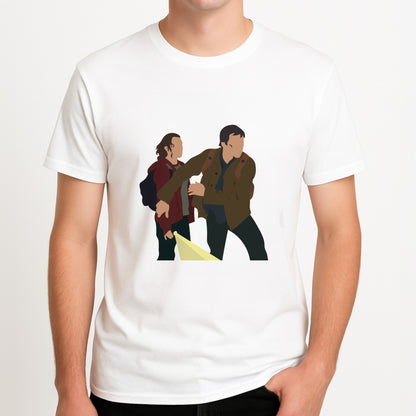 Unisex T-Shirt, worn by a male model.