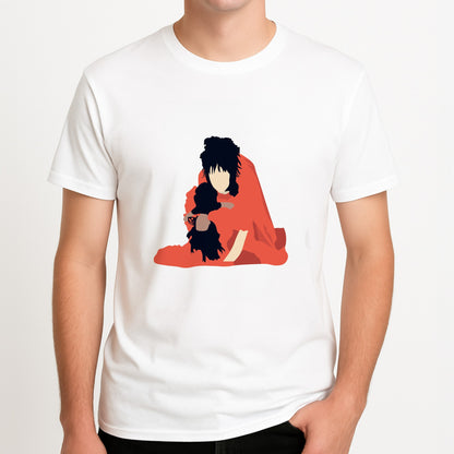 Lydia - Beetle Halloween Unisex T-Shirt, worn by a male model.
