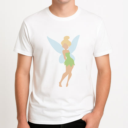 Tinker Fairy Unisex T-Shirt, worn by a male model.