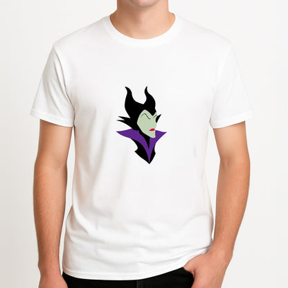 Maleficent Unisex T-Shirt, worn by a male model.