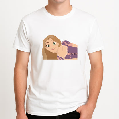 Rapunzel Unisex T-Shirt, worn by a male model.