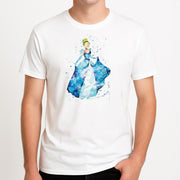 Watercolour Cinderella Fairytale T-Shirt 4