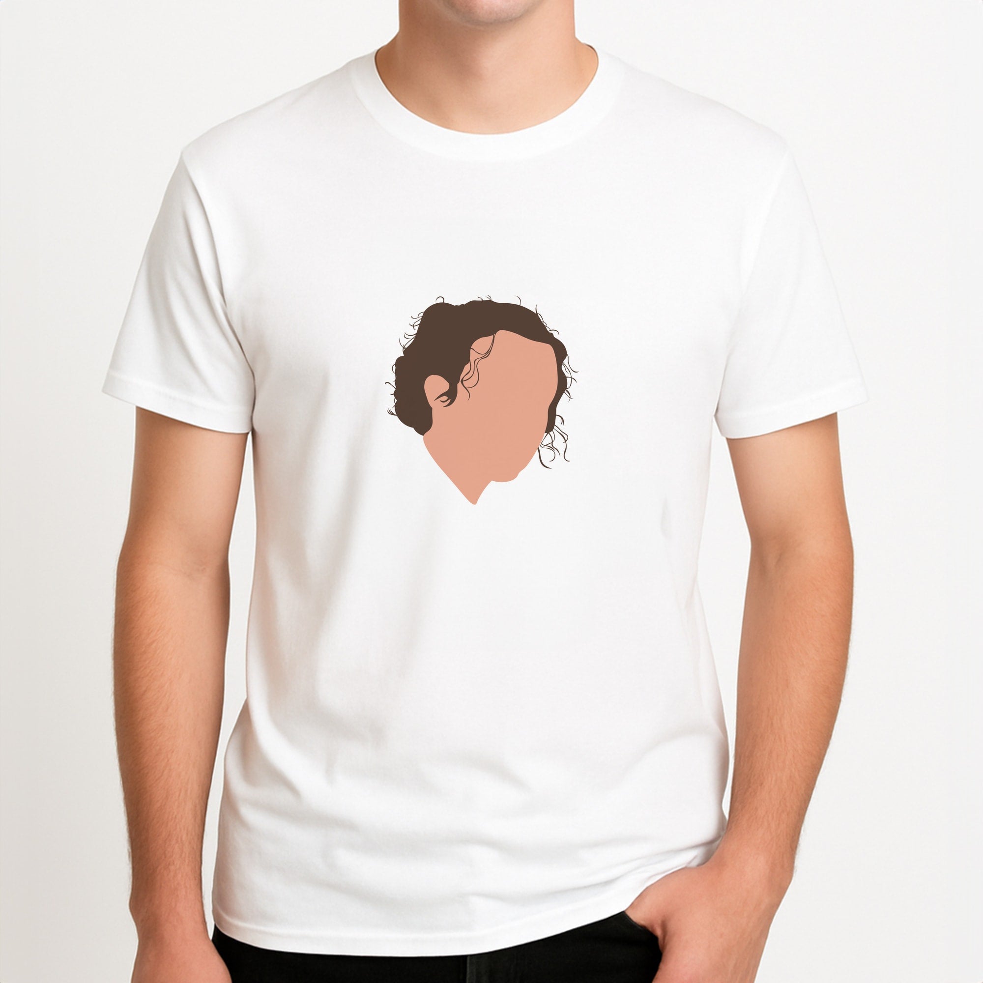 Unisex T-Shirt, worn by a male model.