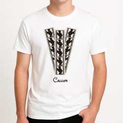 Micky Mouse - Personalised Fairytale Unisex T-Shirt, worn by a male model.