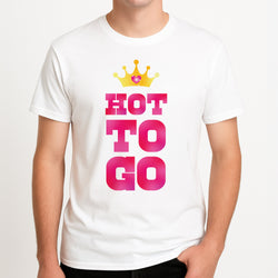 Hot To Go - Chappell Unisex T-Shirt, worn by a male model.