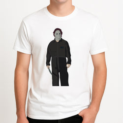 Knife - Myers Unisex T-Shirt, worn by a male model.