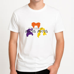 Hocus Halloween Time - Hocus Halloween Unisex T-Shirt, worn by a male model.