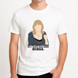 I Have Had Some Wines Unisex T-Shirt, worn by a male model.