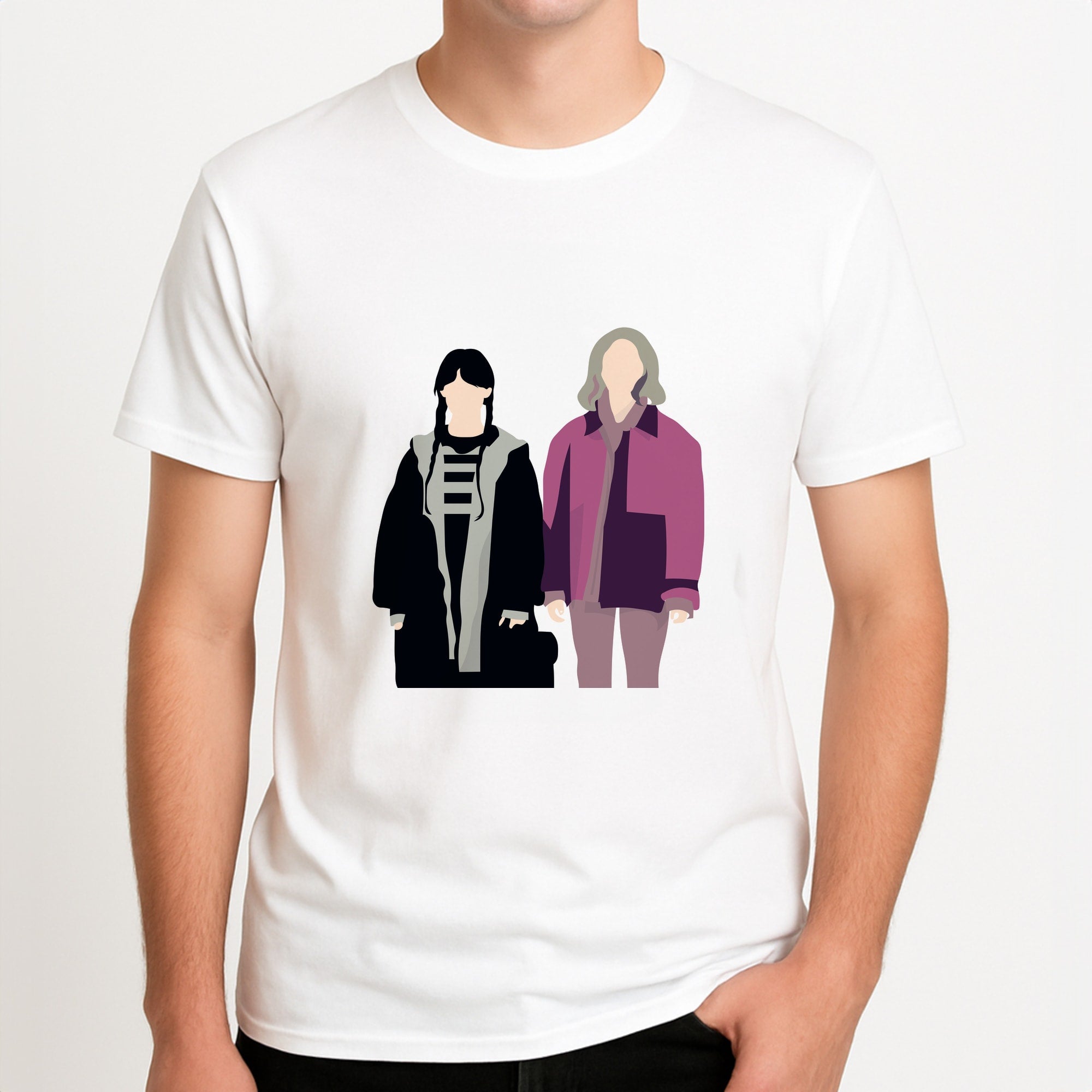 Wednesday And Wednesday Unisex T-Shirt, worn by a male model.