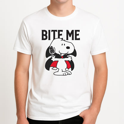 Bite Me Snoopy - Snoopy Halloween Men's T-Shirt