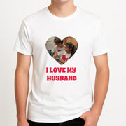 I Love My Husband - Personalised Couples T-Shirt 4