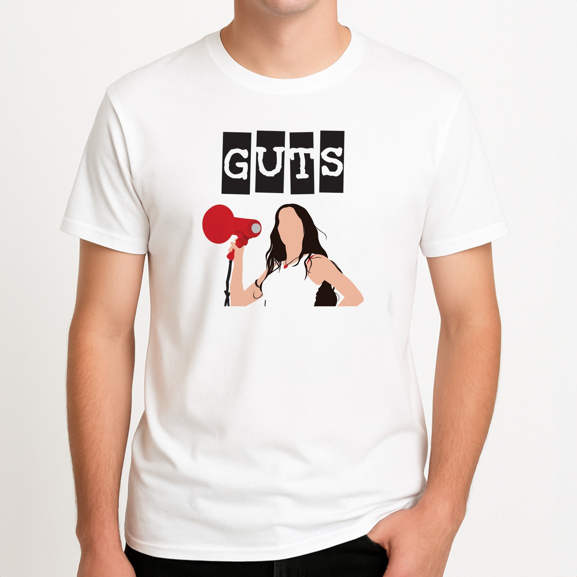 Olivia Red Megaphone T-Shirt