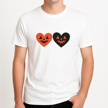 Halloween Pattern 13 Unisex T-Shirt, worn by a male model.