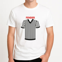 Newcastle - Fender Unisex T-Shirt, worn by a male model.