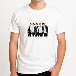 Old Members Unisex T-Shirt, worn by a male model.