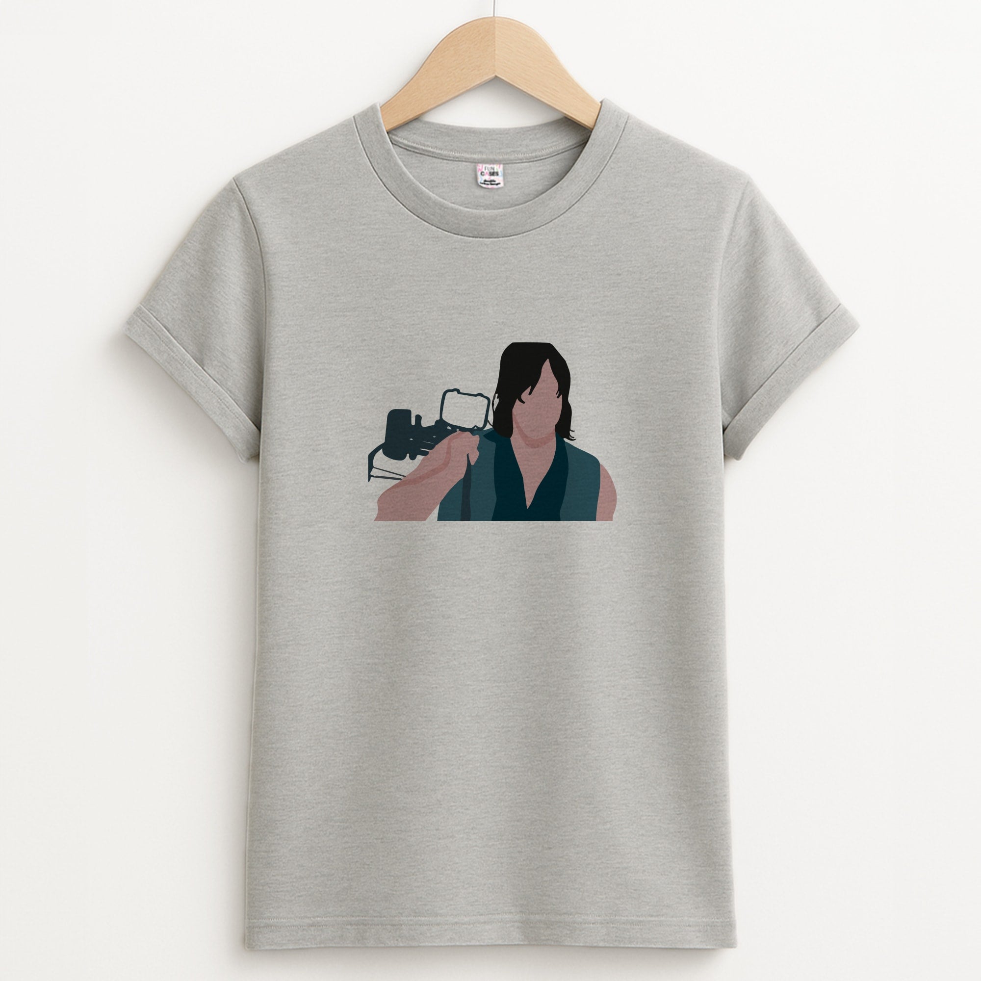 Daryl And His Crossbow - TWD Unisex Grey T-Shirt