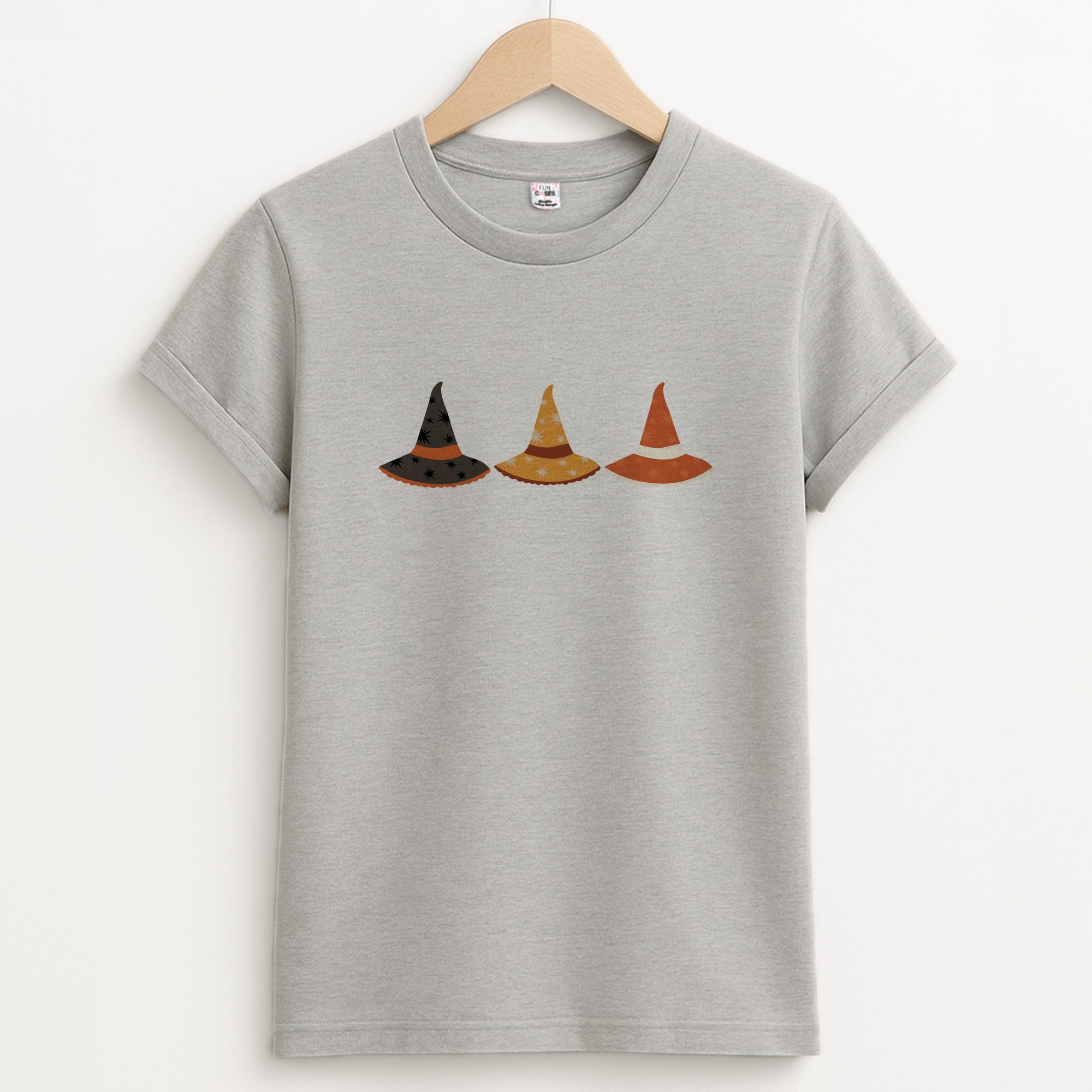 Halloween Pattern 19 Unisex Grey T-Shirt
