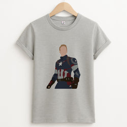Captain America Unisex Grey T-Shirt