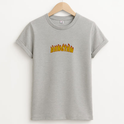 Bangtan Flames - K Pop Unisex Grey T-Shirt