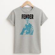 Fender Silhouette Blue T-Shirt 2
