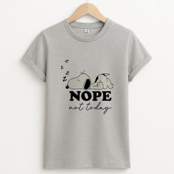 Nope, Not Today Unisex Grey T-Shirt