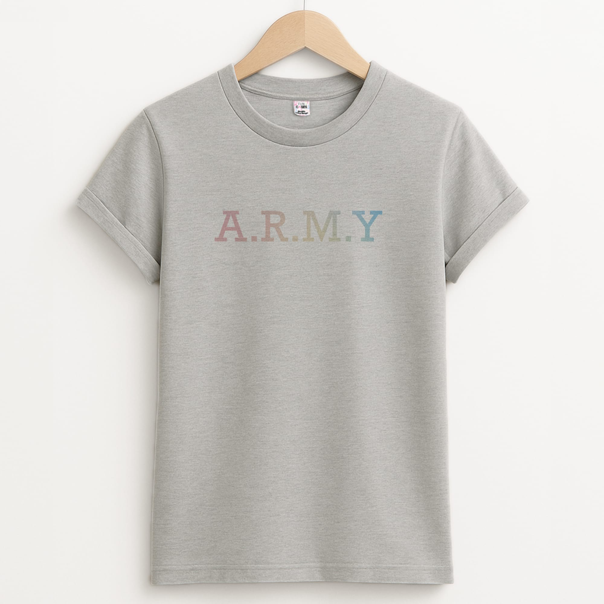A.R.M.Y - K Pop Unisex Grey T-Shirt