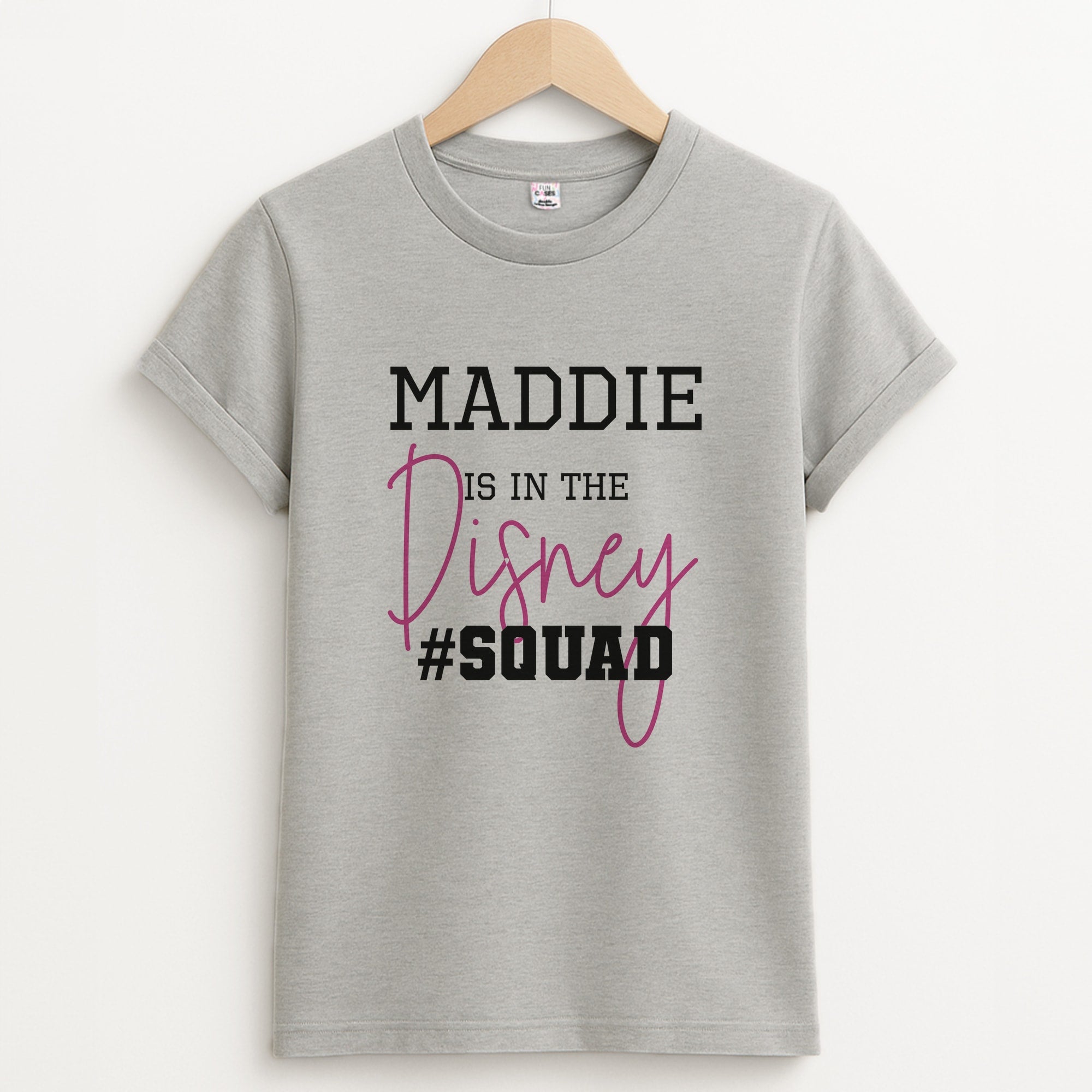 Fairytale Squad - Personalised Fairytale Unisex Grey T-Shirt