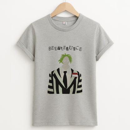 Small Head Unisex Grey T-Shirt