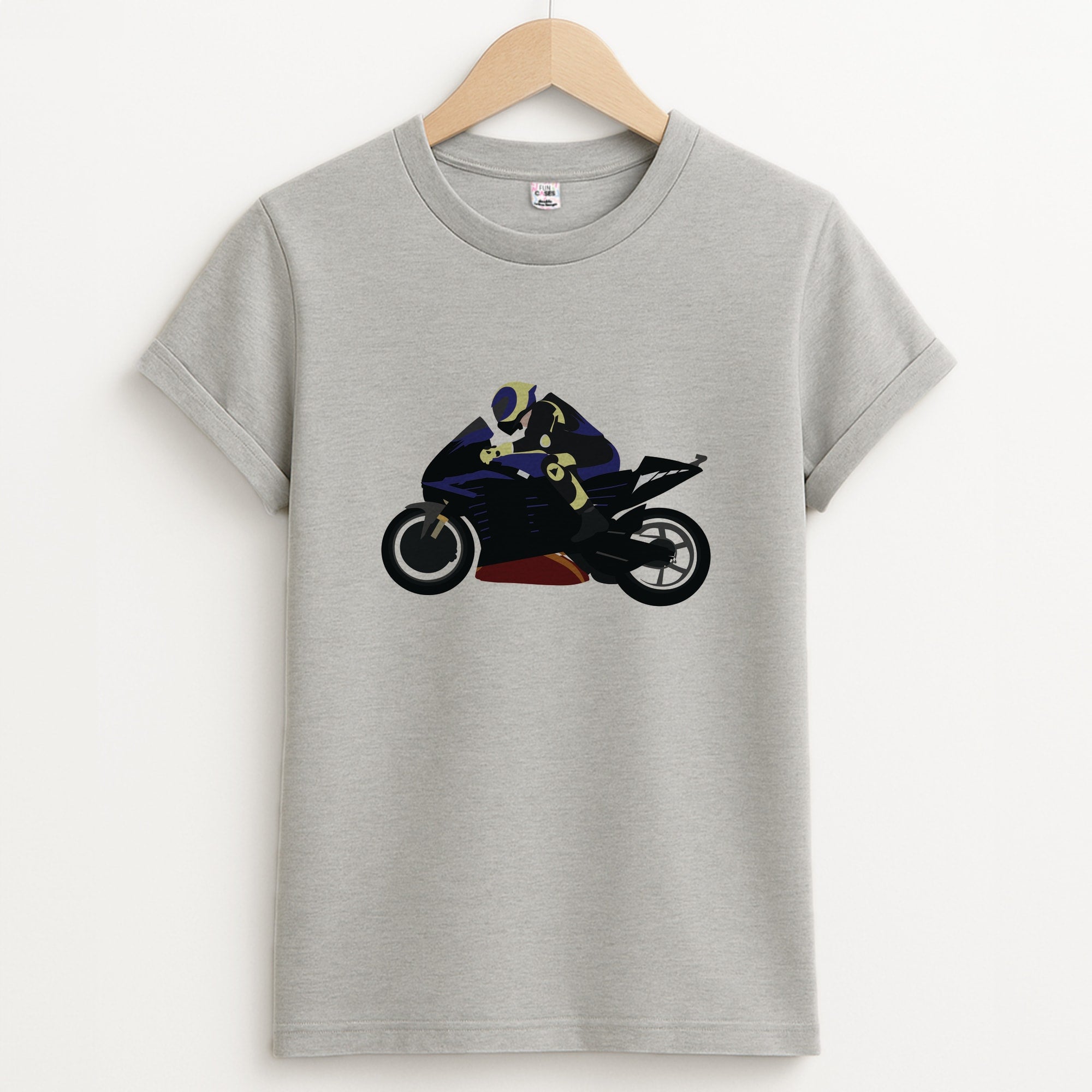 Purple Motorbike - Motorbike Unisex Grey T-Shirt
