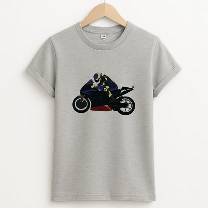 Purple Motorbike - Motorbike Unisex Grey T-Shirt
