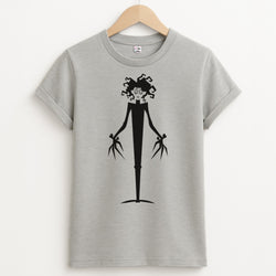 Cartoon - Scissorhands Unisex Grey T-Shirt