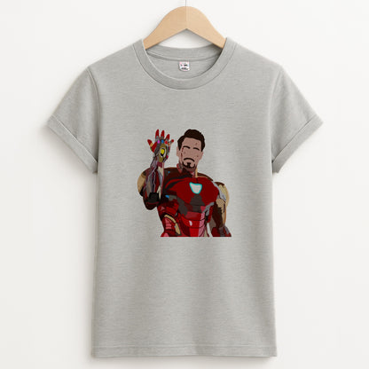 Iron Man Unisex Grey T-Shirt