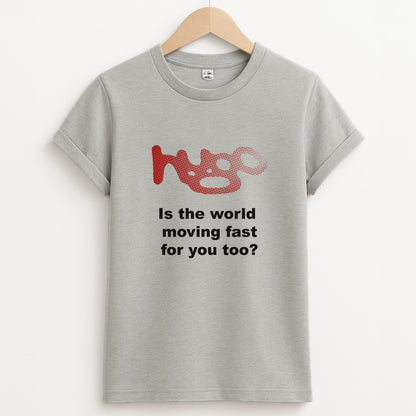 Pink Hugo - Unisex Grey T-Shirt
